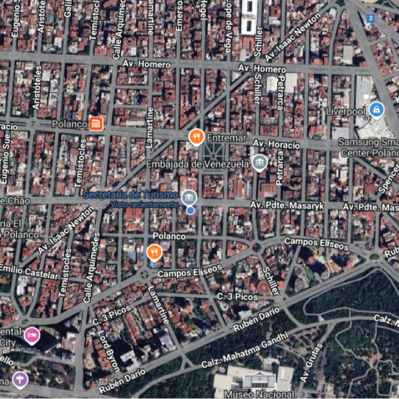 Ubicación SECTUR en Google Maps